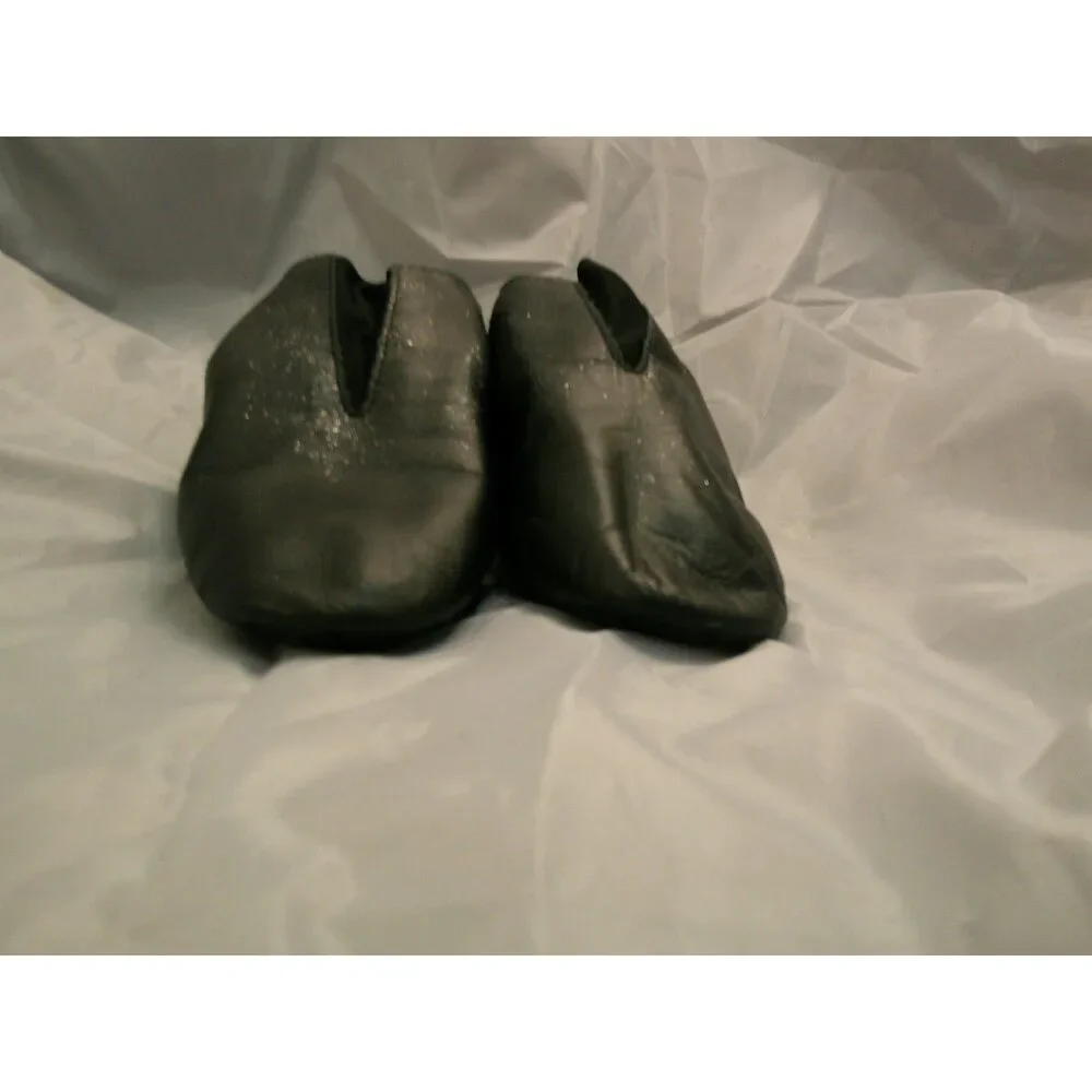 Pre-Owned Dance Shoes Jazz Danz N Motion 9515 Black 6.5M Split Sole